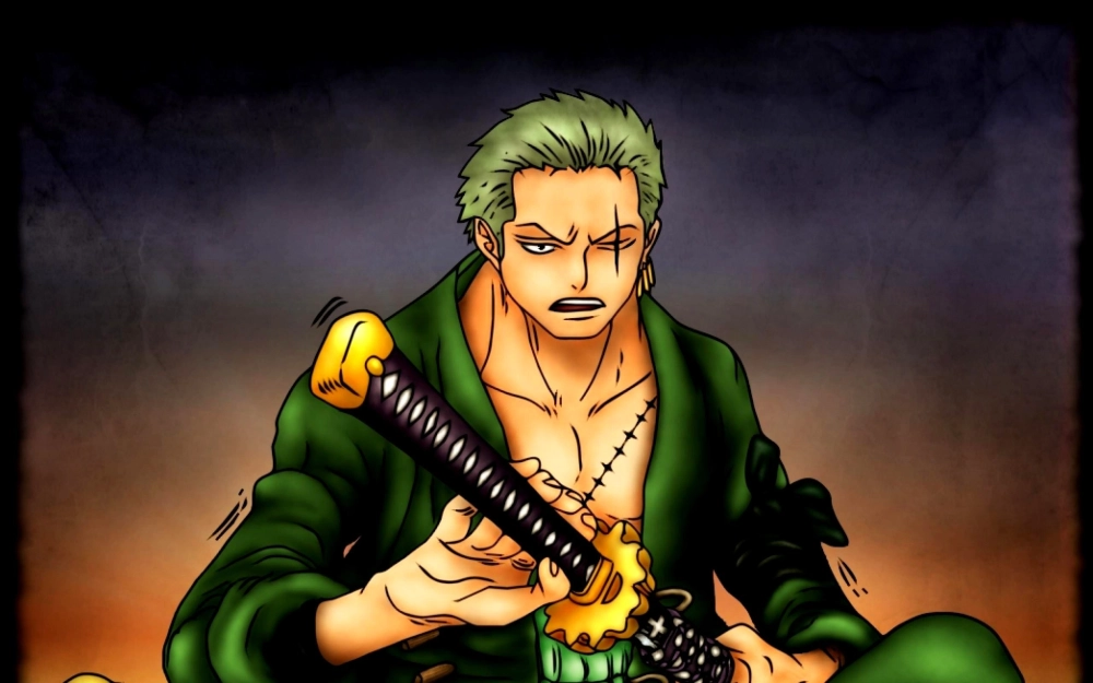 Roronoa Zoro HD hiển thị đường nét chi tiết rõ ràng
