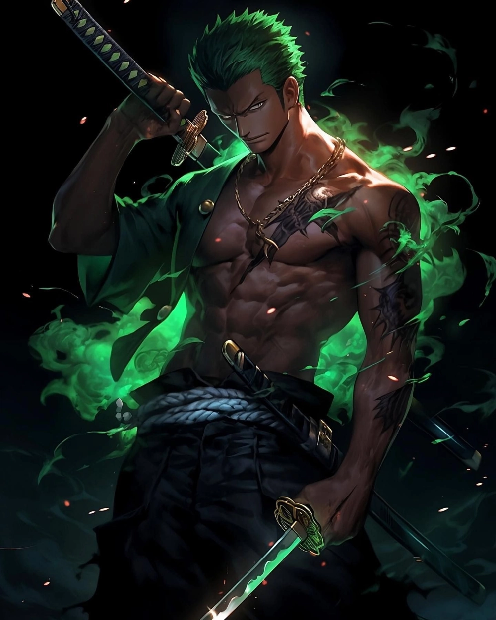 Roronoa Zoro ảnh độc thể hiện cá tính mạnh mẽ
