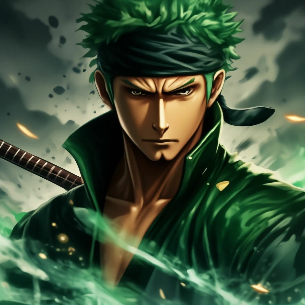 Roronoa Zoro poster tạo điểm nhấn thu hút mọi ánh nhìn