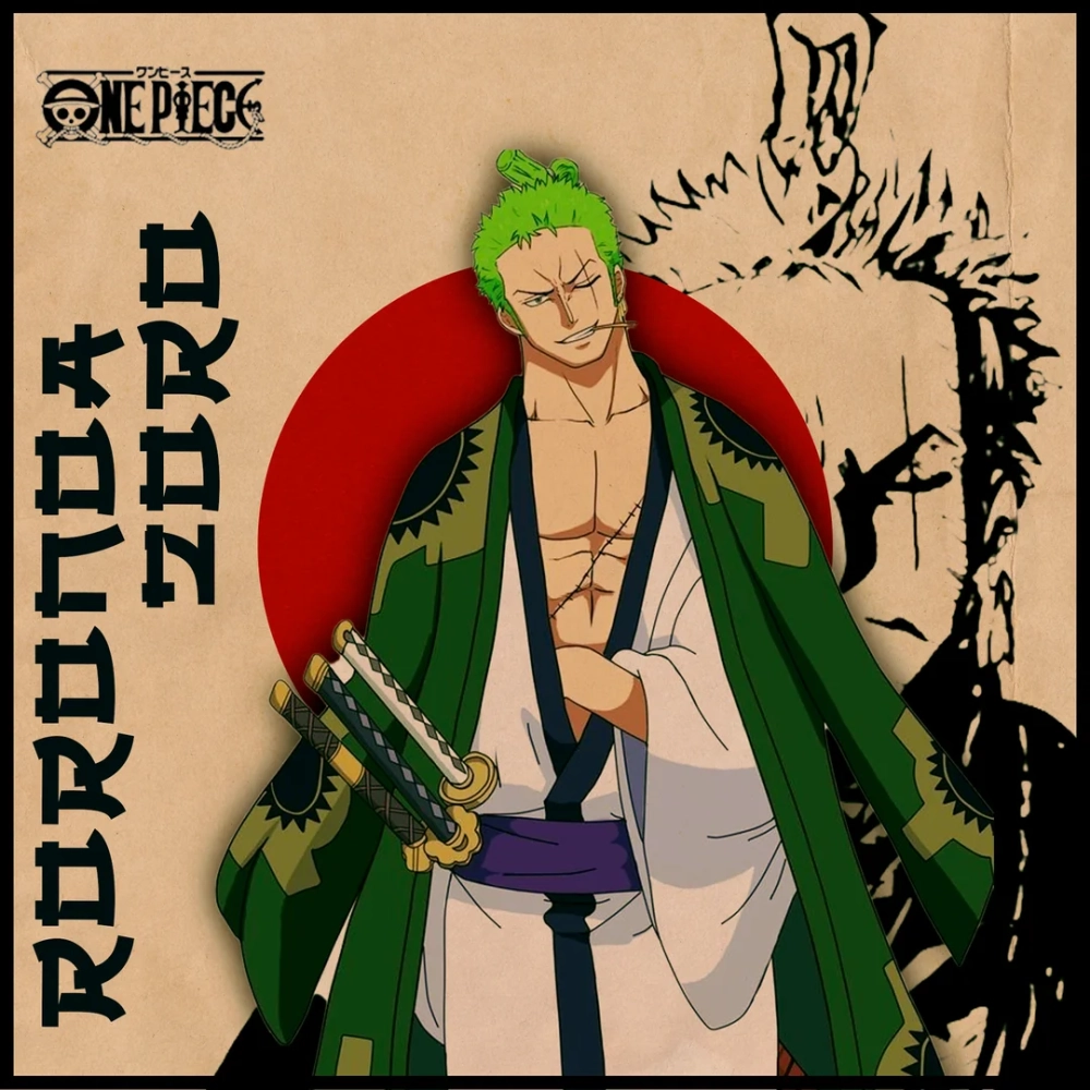 Roronoa Zoro art mang phong cách nghệ thuật độc đáo