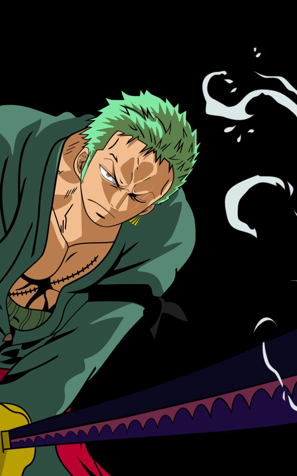 Roronoa Zoro 4K sắc nét từng chi tiết đầy cuốn hút