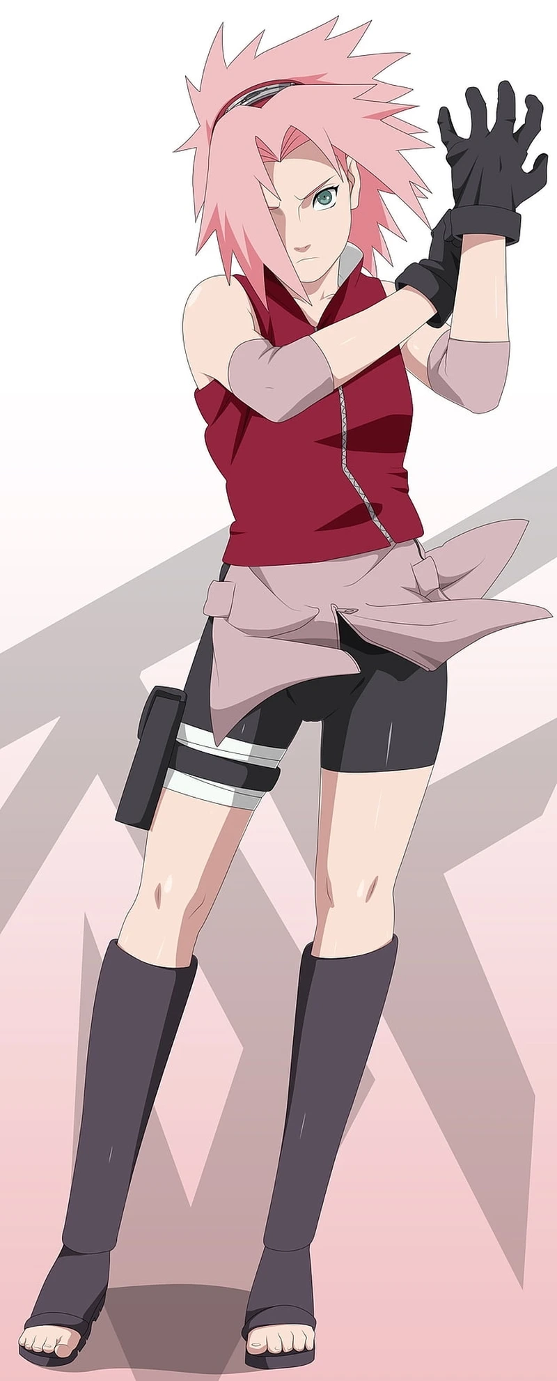 Phong cách mới với Sakura Haruno long hair