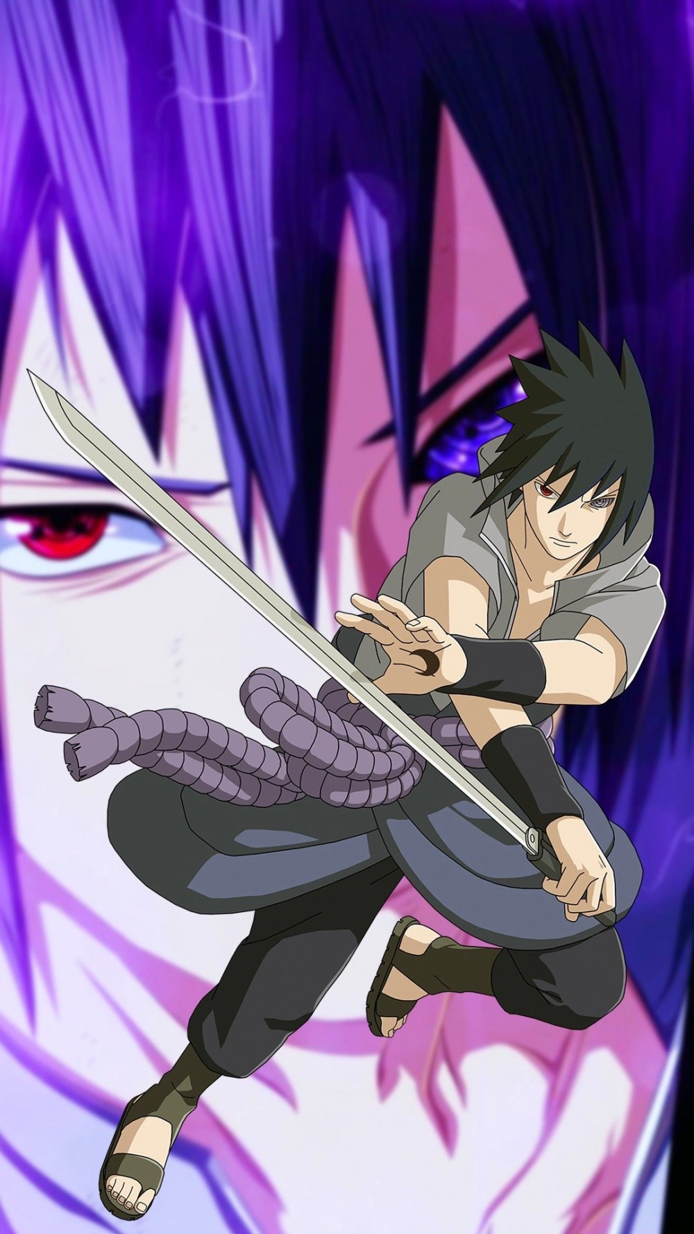 Sasuke Uchiha thể hiện phong thái lạnh lùng đầy sức hút