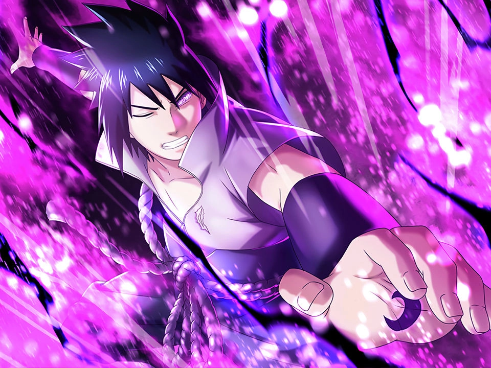 Hình vẽ Sasuke Uchiha thể hiện khí chất riêng biệt