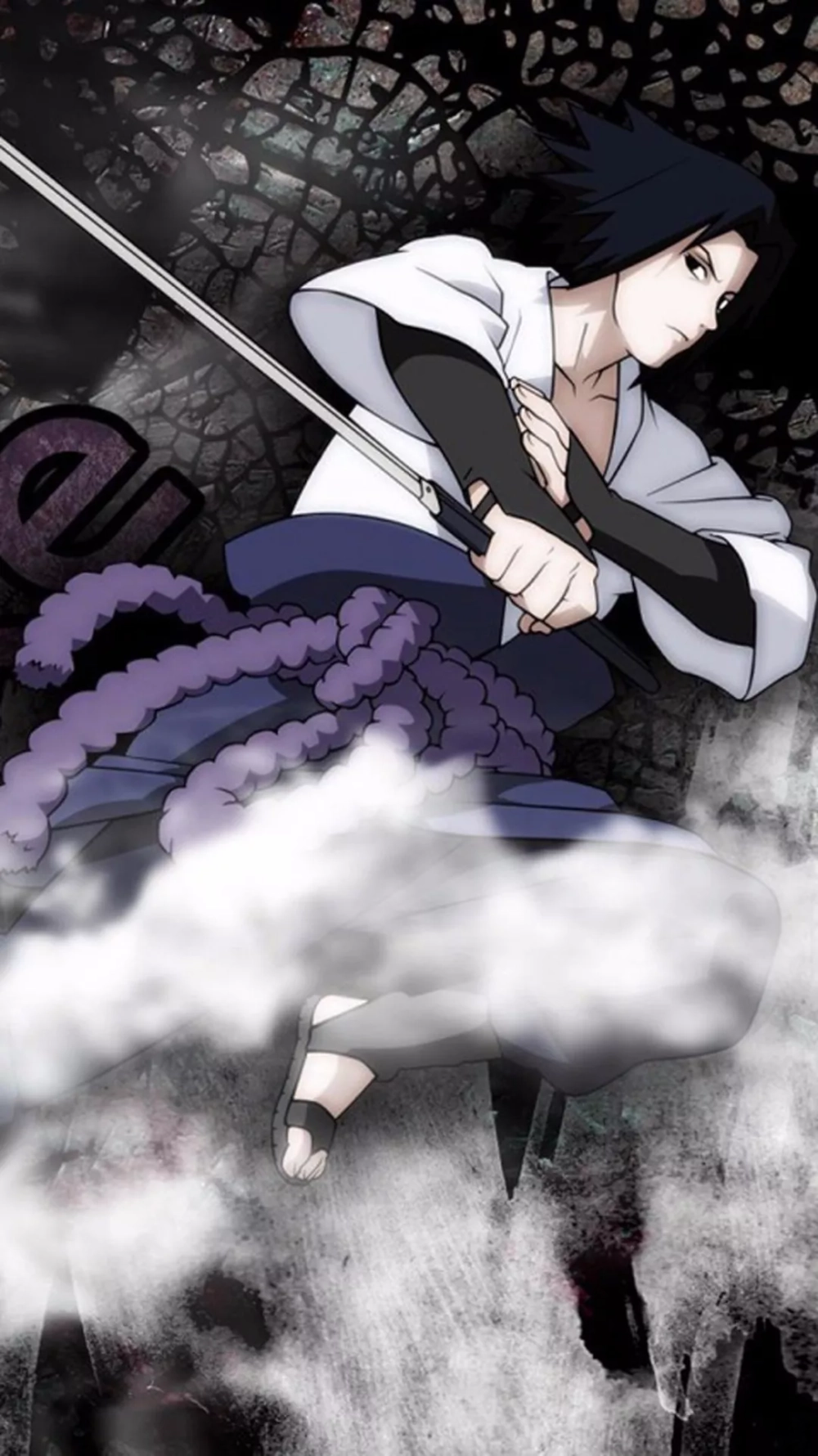 Ảnh bìa Sasuke Uchiha tạo điểm nhấn mạnh mẽ