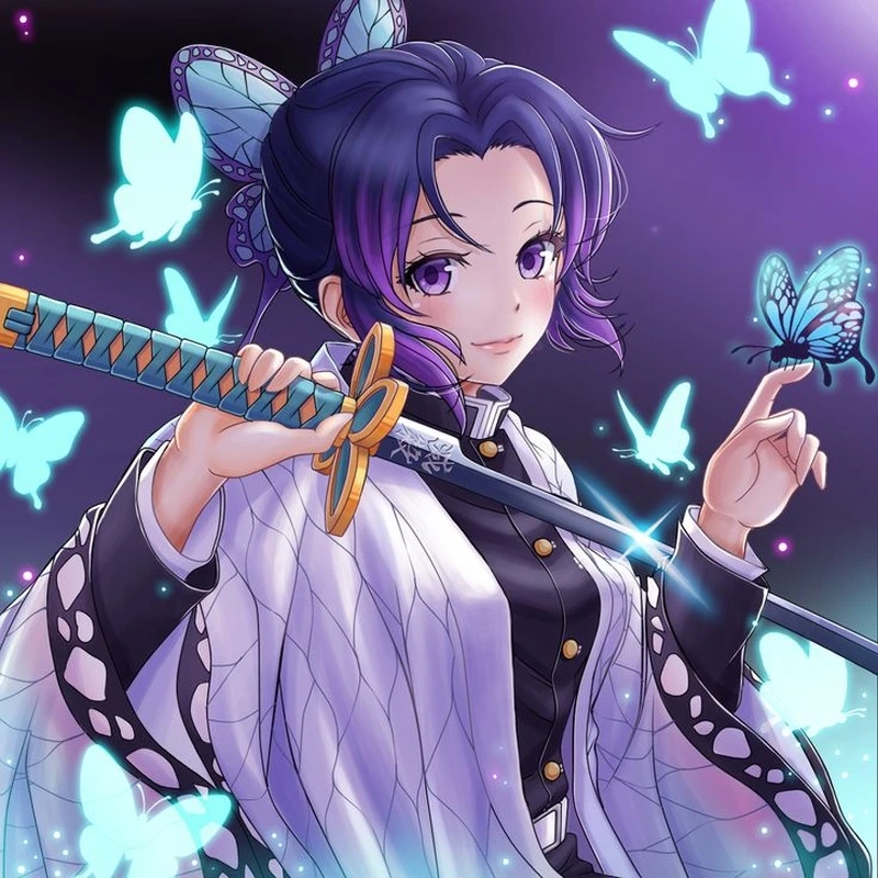 Shinobu Kocho anime trong khung cảnh đầy cảm xúc