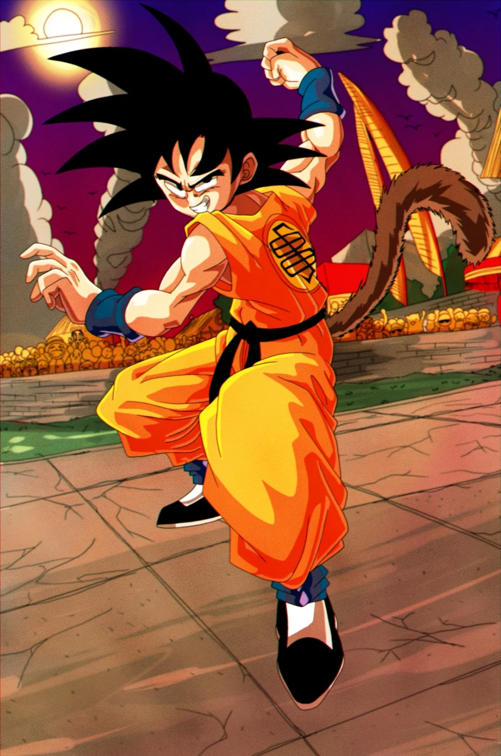 Son Goku chất lượng thể hiện độ sắc nét tuyệt vời