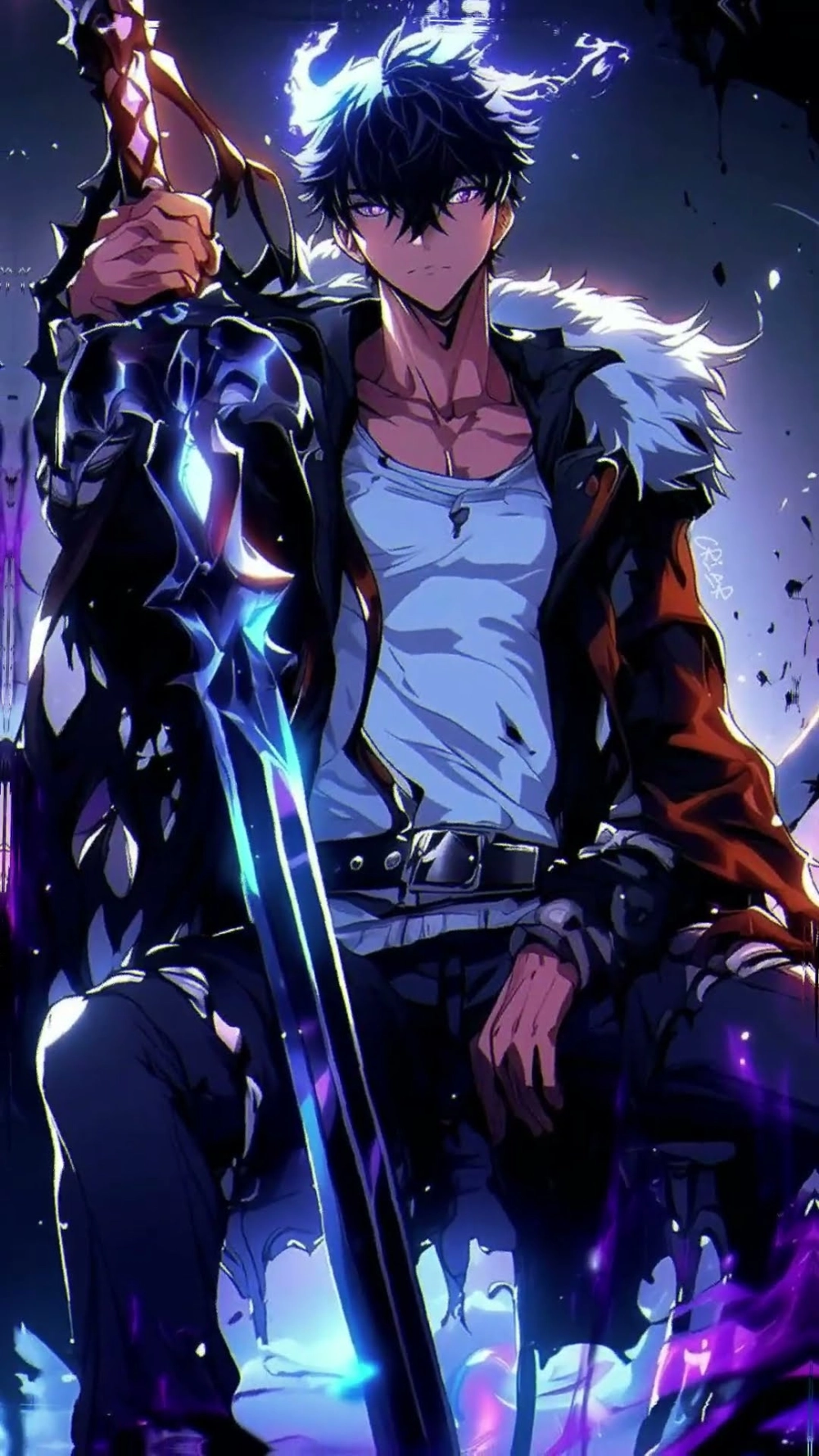 Sung Jin Woo manga với đường nét mạnh mẽ