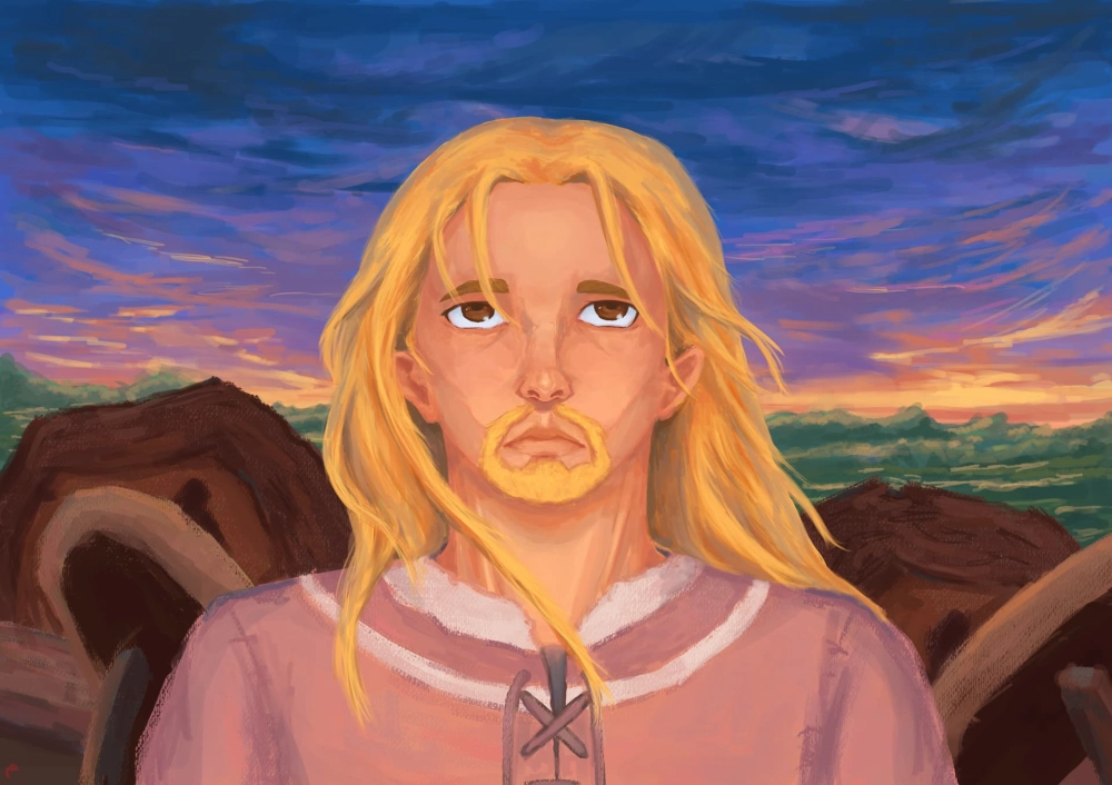 Thorfinn thể hiện phong thái mạnh mẽ đầy cuốn hút