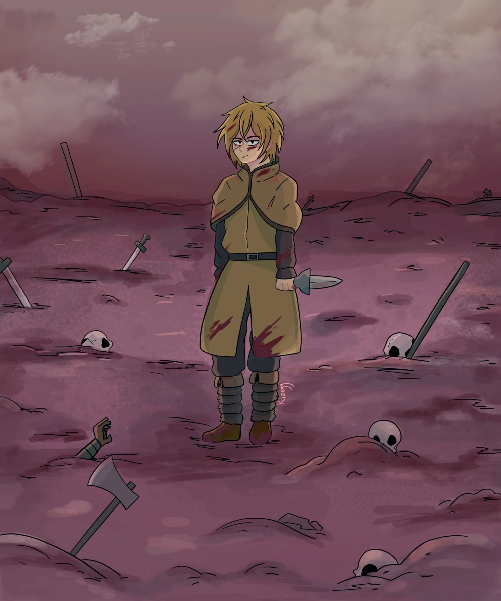 Hình ảnh Thorfinn ghi lại thần thái ấn tượng riêng