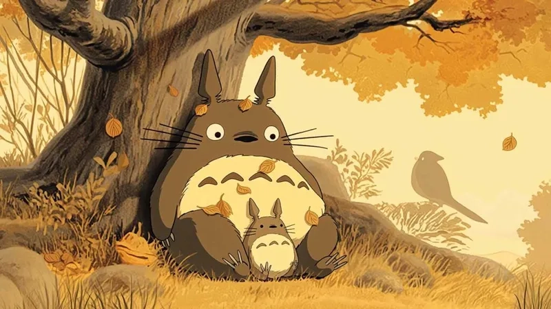 Khoảnh khắc Totoro và mèo Bus cùng nhau
