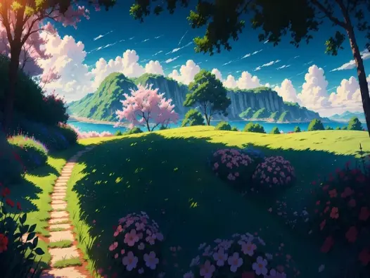 Tuyển chọn ảnh anime thiên nhiên lung linh khiến bạn say đắm