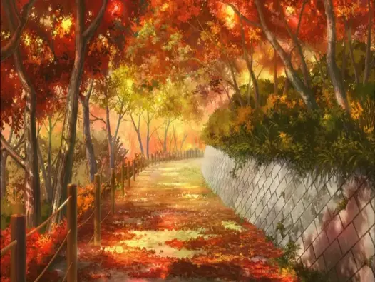 Ngắm nhìn những ảnh anime phong cảnh mùa thu lãng mạn